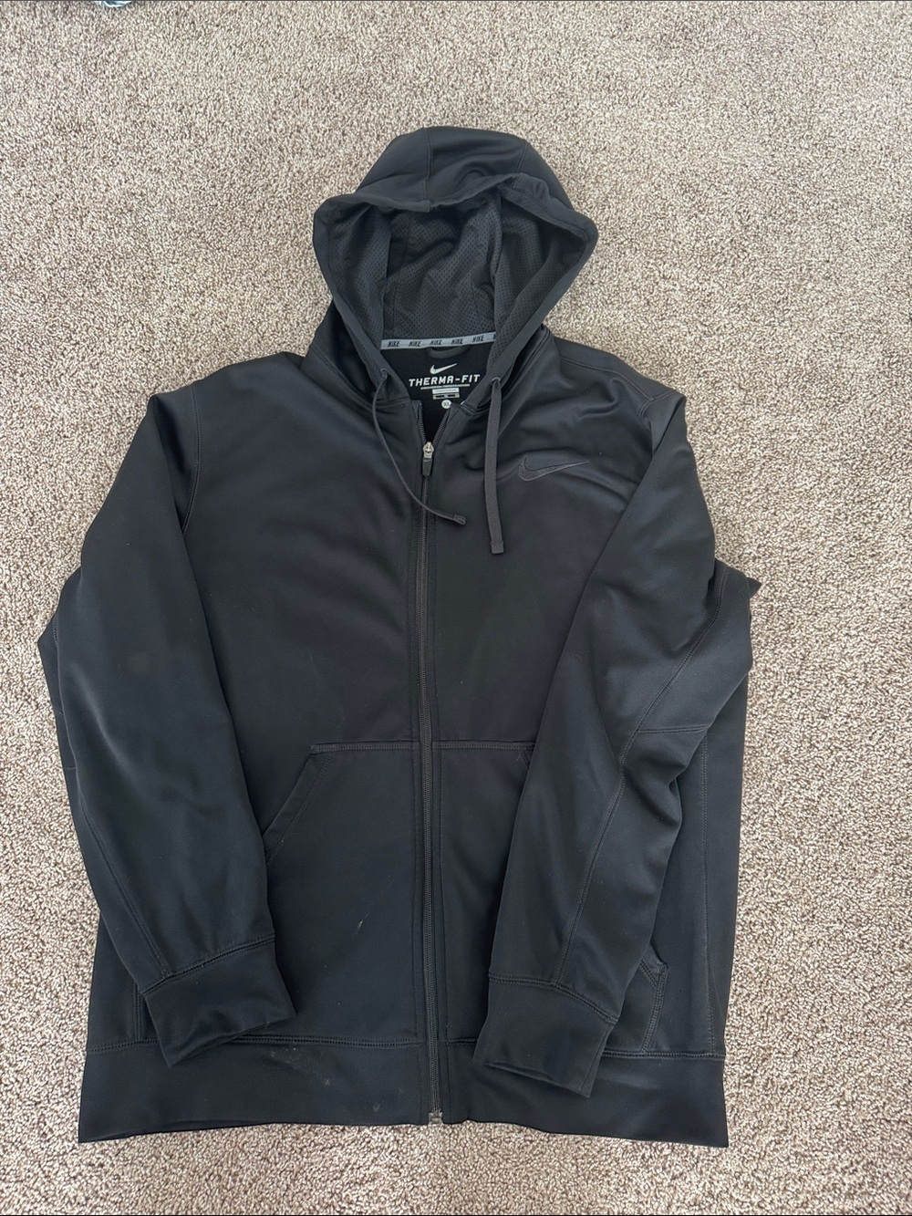 Nike Black Therma-FIT Full Zip Hoodie